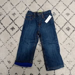 NWT Old Navy Toddler Boys Fleece Lined Jeans 2T